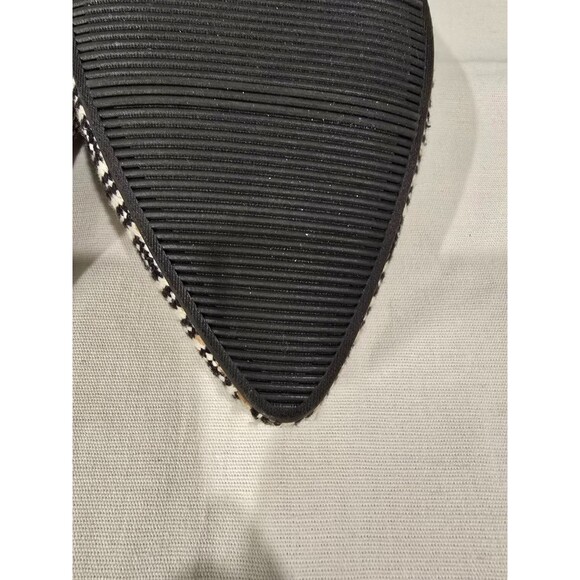 Loft Black & White Geometric Pointed Toe Flats Size 7.5 - Picture 7 of 9